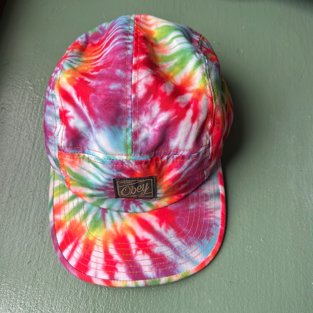 👽 OBEY tie dye cap OZ
